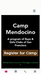 Mobile Screenshot of campmendocino.org